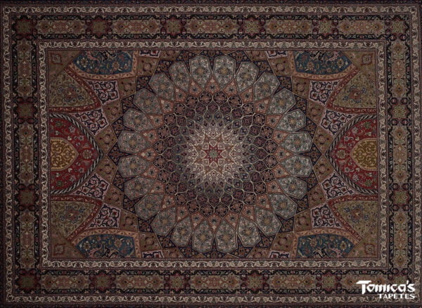 Tapete Tabriz Narche <br> Medida: 345 x 248 = 856